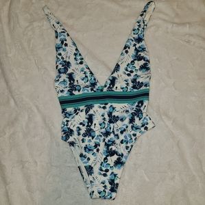 Aerie Floral Plunge One Piece
